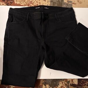 Old Navy Black Boot-Cut Jeans